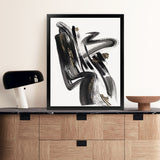 Shop The Stenographic Forn II Art Print-Abstract, Black, PC, Portrait, Rectangle, View All-framed painted poster wall decor artwork