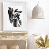 Shop The Stenographic Forn II Art Print-Abstract, Black, PC, Portrait, Rectangle, View All-framed painted poster wall decor artwork