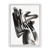 Shop The Stenographic Forn II Canvas Art Print-Abstract, Black, PC, Portrait, Rectangle, View All-framed wall decor artwork