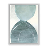 Shop Blue Overlay Canvas Art Print-Abstract, Blue, Green, PC, Portrait, Rectangle, View All-framed wall decor artwork