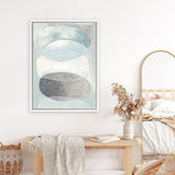 Shop Blue Approach Canvas Art Print-Abstract, Blue, PC, Portrait, Rectangle, View All-framed wall decor artwork