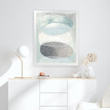 Shop Blue Approach Art Print-Abstract, Blue, PC, Portrait, Rectangle, View All-framed painted poster wall decor artwork