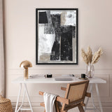 Shop Chasing I Canvas Art Print-Abstract, Black, PC, Portrait, Rectangle, View All-framed wall decor artwork