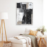 Shop Chasing I Canvas Art Print-Abstract, Black, PC, Portrait, Rectangle, View All-framed wall decor artwork