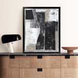 Shop Chasing I Art Print-Abstract, Black, PC, Portrait, Rectangle, View All-framed painted poster wall decor artwork