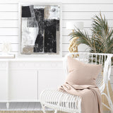 Shop Chasing I Art Print-Abstract, Black, PC, Portrait, Rectangle, View All-framed painted poster wall decor artwork