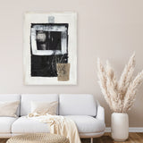 Shop Pulling Forces Canvas Art Print-Abstract, Black, PC, Portrait, Rectangle, View All-framed wall decor artwork