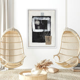 Shop Pulling Forces Canvas Art Print-Abstract, Black, PC, Portrait, Rectangle, View All-framed wall decor artwork