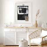 Shop Pulling Forces Art Print-Abstract, Black, PC, Portrait, Rectangle, View All-framed painted poster wall decor artwork