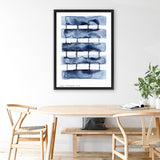 Shop Stitched Together I Canvas Art Print-Abstract, Blue, PC, Portrait, Rectangle, View All-framed wall decor artwork