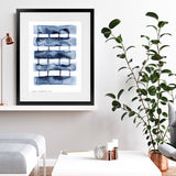 Shop Stitched Together I Art Print-Abstract, Blue, PC, Portrait, Rectangle, View All-framed painted poster wall decor artwork