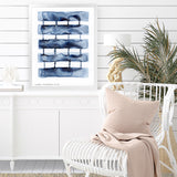 Shop Stitched Together I Art Print-Abstract, Blue, PC, Portrait, Rectangle, View All-framed painted poster wall decor artwork