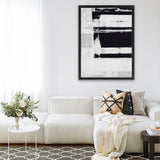 Shop Dark Expressions II Canvas Art Print-Abstract, Black, Neutrals, PC, Portrait, Rectangle, View All-framed wall decor artwork