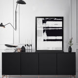 Shop Dark Expressions II Art Print-Abstract, Black, Neutrals, PC, Portrait, Rectangle, View All-framed painted poster wall decor artwork