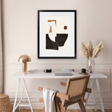 Shop Blockway II Art Print-Abstract, Black, PC, Portrait, Rectangle, View All-framed painted poster wall decor artwork