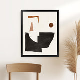 Shop Blockway II Art Print-Abstract, Black, PC, Portrait, Rectangle, View All-framed painted poster wall decor artwork