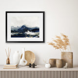 Shop Water Art Print-Abstract, Blue, Horizontal, PC, Rectangle, View All-framed painted poster wall decor artwork