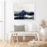 Shop Water Art Print-Abstract, Blue, Horizontal, PC, Rectangle, View All-framed painted poster wall decor artwork