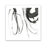 Shop Black Streaks I (Square) Art Print-Abstract, Black, PC, Square, View All, White-framed painted poster wall decor artwork