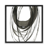 Shop Black Streaks II (Square) Canvas Art Print-Abstract, Black, PC, Square, View All, White-framed wall decor artwork