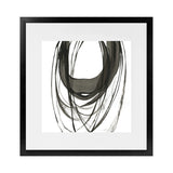 Shop Black Streaks II (Square) Art Print-Abstract, Black, PC, Square, View All, White-framed painted poster wall decor artwork