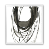 Shop Black Streaks II (Square) Art Print-Abstract, Black, PC, Square, View All, White-framed painted poster wall decor artwork