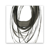 Shop Black Streaks II (Square) Art Print-Abstract, Black, PC, Square, View All, White-framed painted poster wall decor artwork