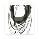 Shop Black Streaks II (Square) Canvas Art Print-Abstract, Black, PC, Square, View All, White-framed wall decor artwork