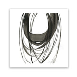 Shop Black Streaks II (Square) Art Print-Abstract, Black, PC, Square, View All, White-framed painted poster wall decor artwork