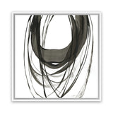 Shop Black Streaks II (Square) Canvas Art Print-Abstract, Black, PC, Square, View All, White-framed wall decor artwork