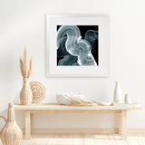 Shop Swirl II (Square) Art Print-Abstract, Black, Blue, PC, Square, View All-framed painted poster wall decor artwork