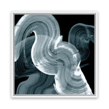 Shop Swirl II (Square) Canvas Art Print-Abstract, Black, Blue, PC, Square, View All-framed wall decor artwork