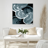 Shop Swirl III (Square) Canvas Art Print-Abstract, Black, Blue, PC, Square, View All-framed wall decor artwork
