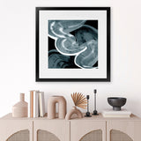 Shop Swirl III (Square) Art Print-Abstract, Black, Blue, PC, Square, View All-framed painted poster wall decor artwork