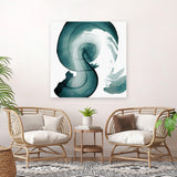 Shop Swirl IV (Square) Canvas Art Print-Abstract, Green, PC, Square, View All-framed wall decor artwork