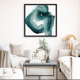 Shop Swirl V (Square) Canvas Art Print-Abstract, Green, PC, Square, View All-framed wall decor artwork