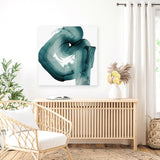 Shop Swirl V (Square) Canvas Art Print-Abstract, Green, PC, Square, View All-framed wall decor artwork