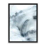 Shop Indigo Mint Bubbles II Indigo Version Canvas Art Print-Abstract, Blue, PC, Portrait, Rectangle, View All-framed wall decor artwork