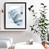 Shop Indigo Mint Bubbles II Indigo Version Art Print-Abstract, Blue, PC, Portrait, Rectangle, View All-framed painted poster wall decor artwork