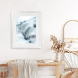 Shop Indigo Mint Bubbles II Indigo Version Art Print-Abstract, Blue, PC, Portrait, Rectangle, View All-framed painted poster wall decor artwork