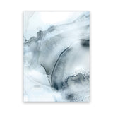 Shop Indigo Mint Bubbles II Indigo Version Canvas Art Print-Abstract, Blue, PC, Portrait, Rectangle, View All-framed wall decor artwork