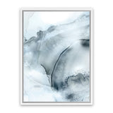 Shop Indigo Mint Bubbles II Indigo Version Canvas Art Print-Abstract, Blue, PC, Portrait, Rectangle, View All-framed wall decor artwork