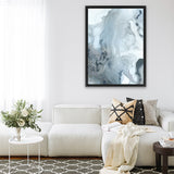 Shop Indigo Mint Bubbles III Indigo Version Canvas Art Print-Abstract, Blue, PC, Portrait, Rectangle, View All-framed wall decor artwork