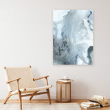 Shop Indigo Mint Bubbles III Indigo Version Canvas Art Print-Abstract, Blue, PC, Portrait, Rectangle, View All-framed wall decor artwork