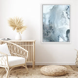 Shop Indigo Mint Bubbles III Indigo Version Canvas Art Print-Abstract, Blue, PC, Portrait, Rectangle, View All-framed wall decor artwork