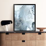 Shop Indigo Mint Bubbles III Indigo Version Art Print-Abstract, Blue, PC, Portrait, Rectangle, View All-framed painted poster wall decor artwork