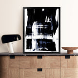 Shop Swipe Art Print-Abstract, Black, PC, Portrait, Rectangle, View All-framed painted poster wall decor artwork