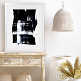 Shop Swipe Art Print-Abstract, Black, PC, Portrait, Rectangle, View All-framed painted poster wall decor artwork