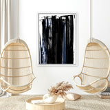 Shop Squeegee I Canvas Art Print-Abstract, Black, PC, Portrait, Rectangle, View All-framed wall decor artwork