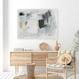 Shop Baroque Abstract I Canvas Art Print-Abstract, Grey, Horizontal, Landscape, PC, Rectangle, View All-framed wall decor artwork